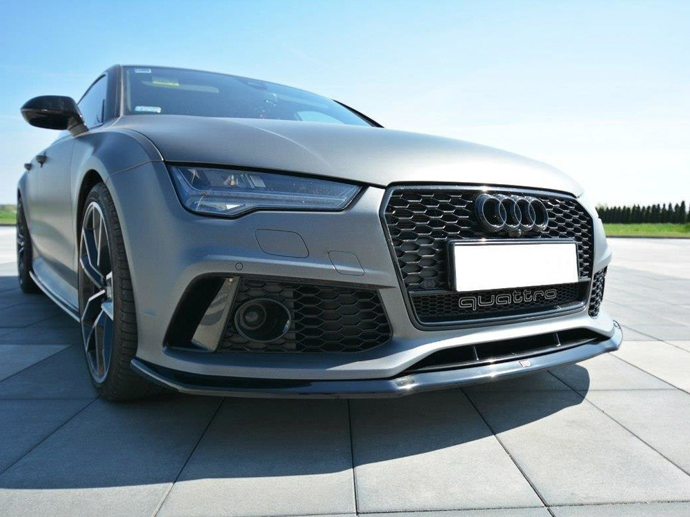 Front Splitter V 2 Audi RS7 C7 Maxton Design UK