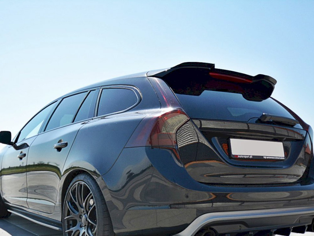 Spoiler CAP Volvo V60 Polestar Facelift - Carbon Look - 2 