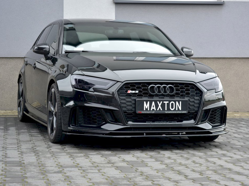 Front Splitter V.1 Audi RS3 8V Facelift Sportback (2017 - 20) - Carbon Look - 3 