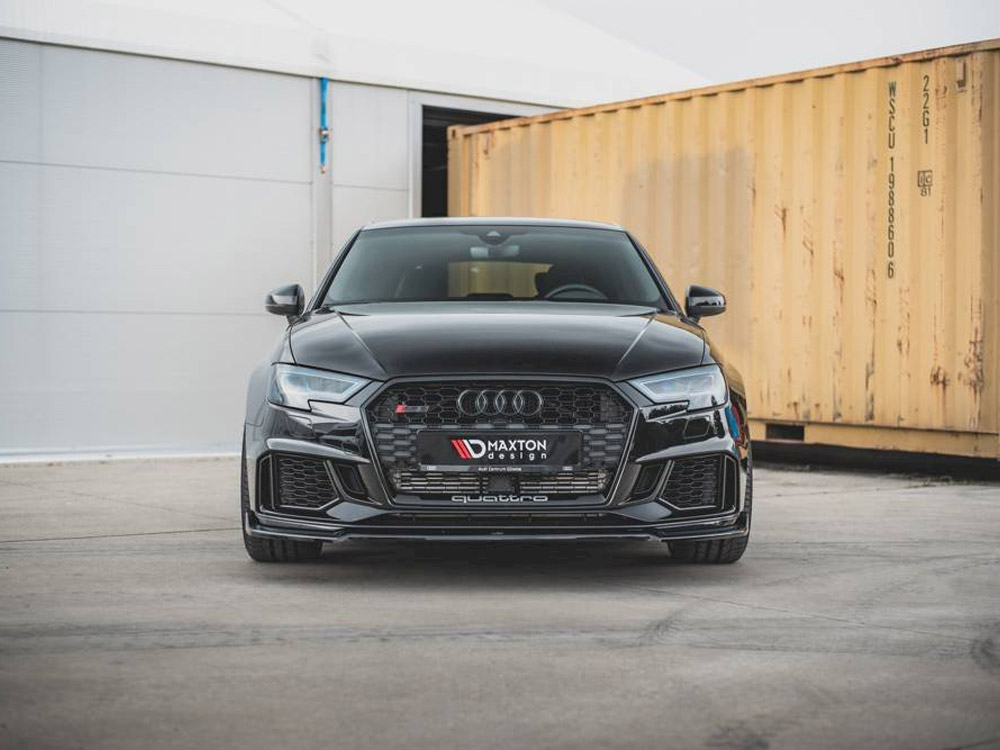 Front Splitter V.3 Audi RS3 8V Facelift (2017-UP) - Textured - 2 