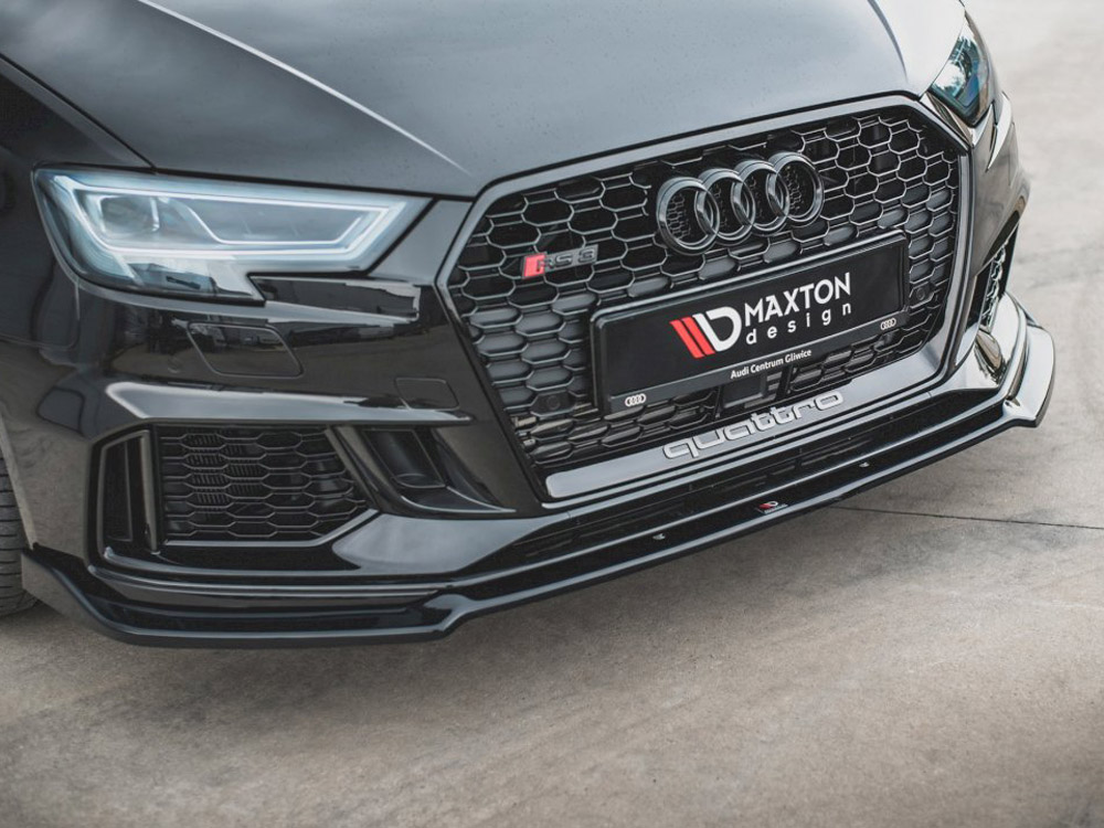 Front Splitter V.3 Audi RS3 8V Facelift (2017-UP) - Textured - 3 