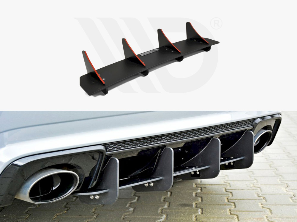 Rear Diffuser Audi RS3 8VA Sportback Pre-facelift (2015-2016) - 1 