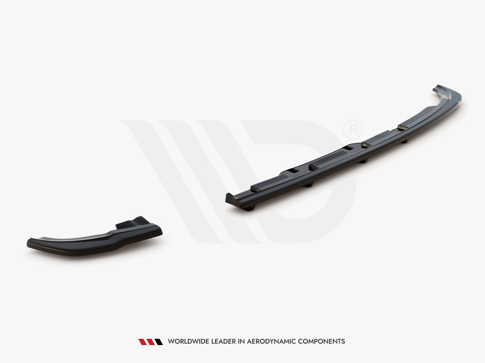 Rear Splitter (Vertical Bars) Volkswagen Polo GTI / R-Line Mk6 - Carbon Look - 4 