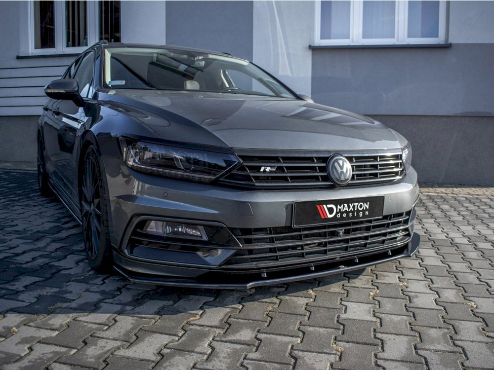 Front Splitter V.1 Volkswagen Passat R-line B8 (2015-19) - Carbon Look - 2 