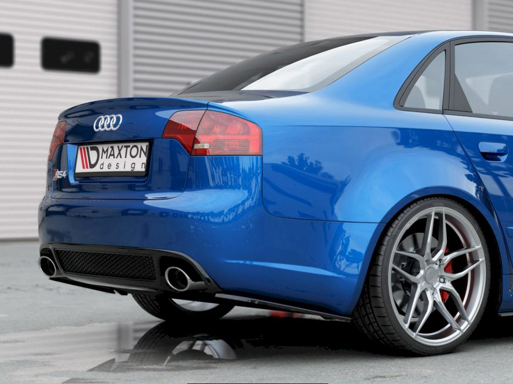 Rear Side Splitters V.1 Audi RS4 Sedan B7 - Textured - 2 