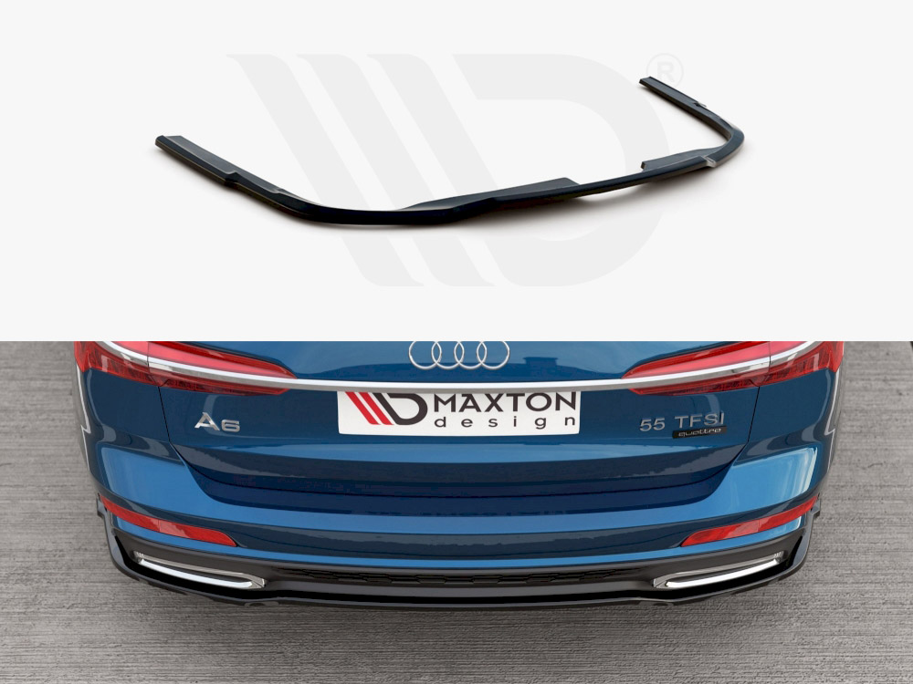 Central Rear Splitter Audi A6 S-Line C8 - 1 