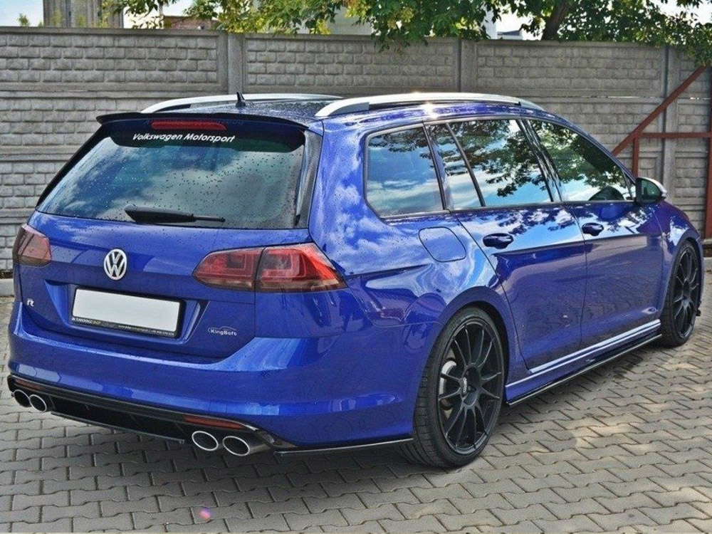 Central Rear Splitter VW Golf R Mk7 Estate - Textured - 3 