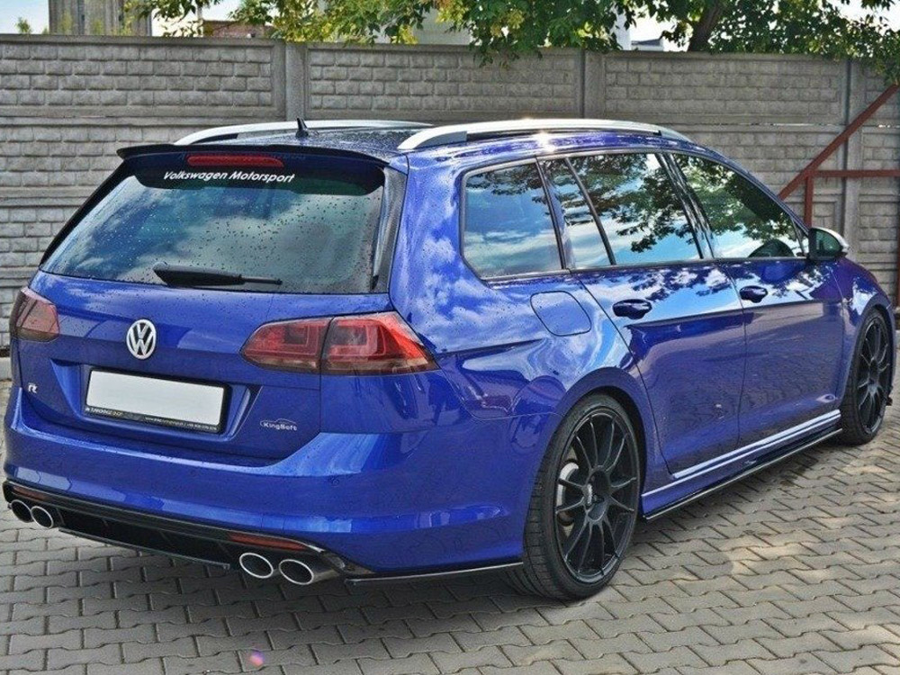 Rear Side Splitters VW Golf R Mk7 Estate - Carbon Look - 2 