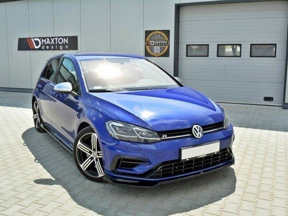 Front Splitter V.2 VW Golf 7 R / R-Line Facelift - Textured - 2 