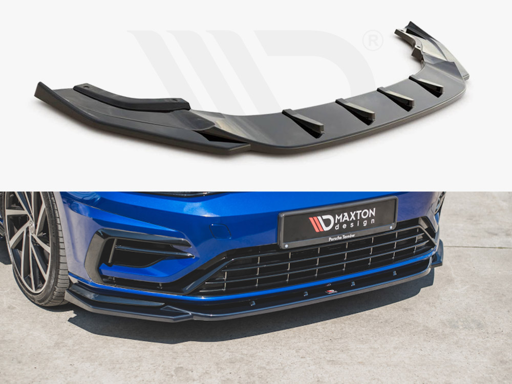 Front Splitter V.9 VW Golf 7 R / R-Line Facelift - 1 