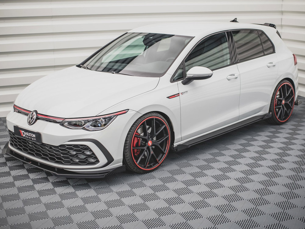 Street PRO Side Skirts Diffusers + Flaps VW Golf 8 GTI / GTI Clubsport ...