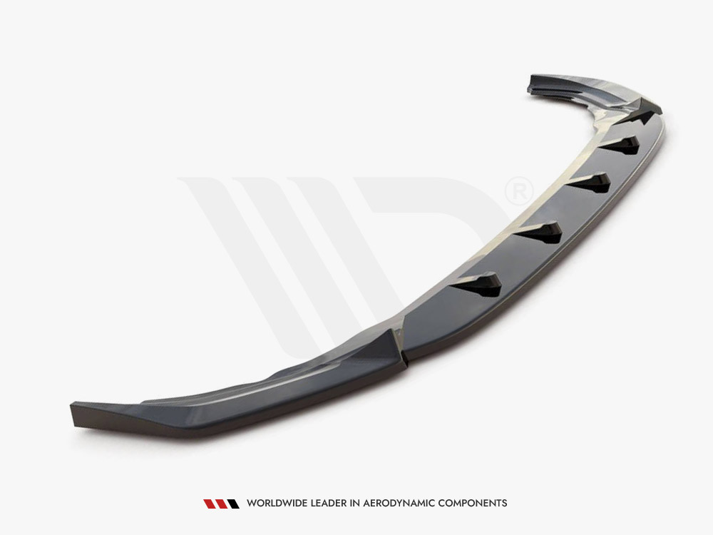 Front Splitter V.2 VW Golf R Mk8 - Textured - 4 