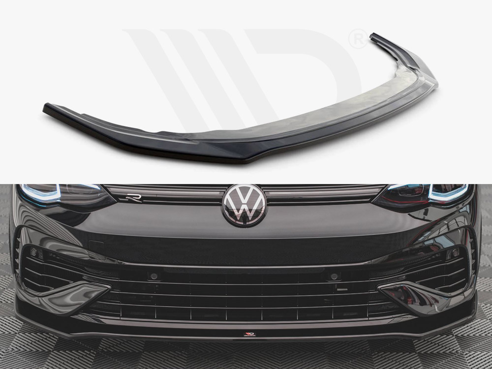 Front Splitter V.3 VW Golf R Mk8 TEXTURED - 1 