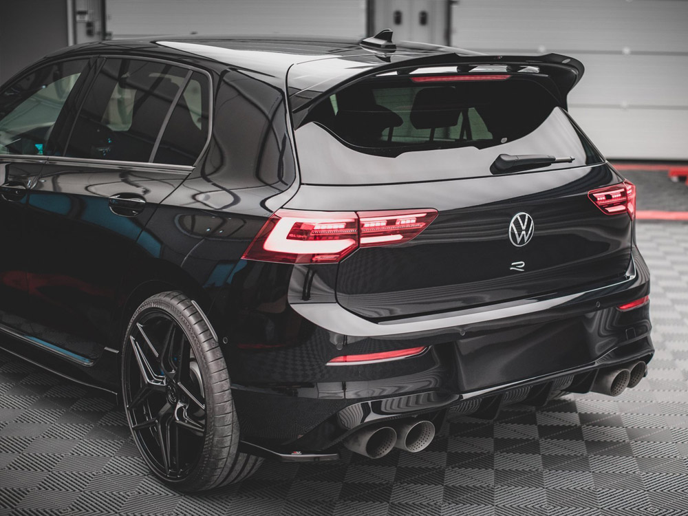 Rear Side Splitters V.2 VW Golf R Mk8 - Carbon Look - 2 