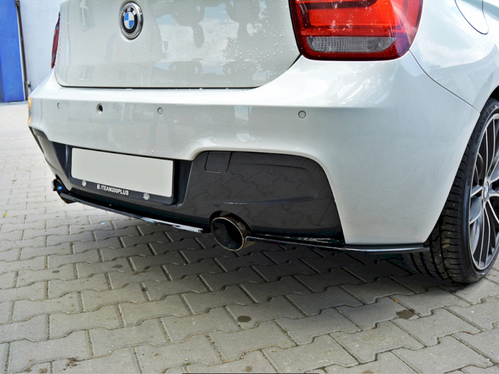 Central Rear Splitter BMW 1 F20 / F21 - Carbon Look - 3 