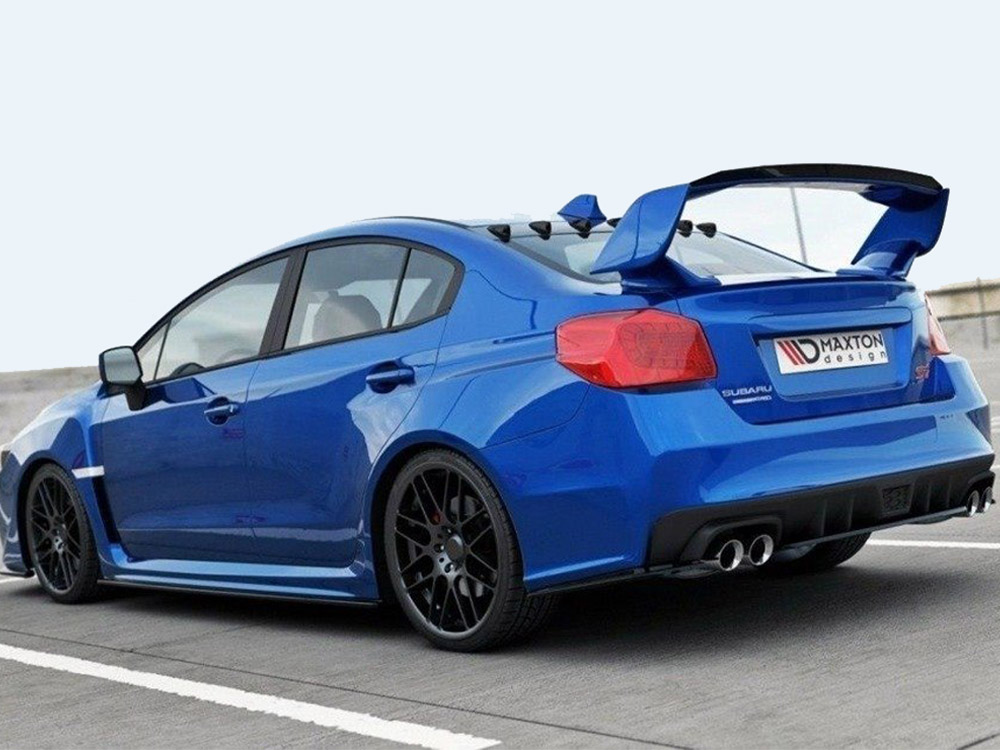 Central Rear Splitter Subaru WRX STI - Carbon Look - 2 