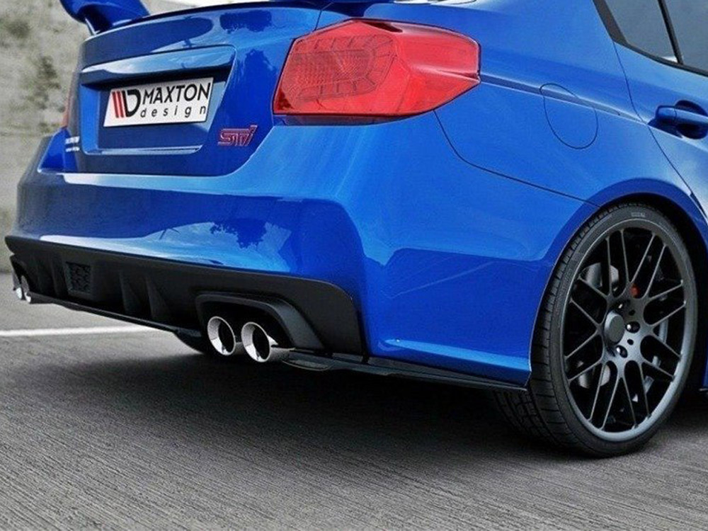 Central Rear Splitter Subaru WRX STI - Carbon Look - 3 