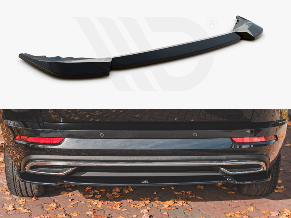 Central Rear Splitter Skoda Karoq Sportline - 1 