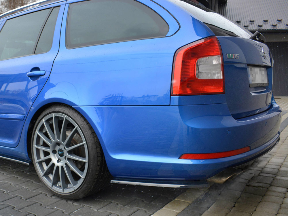 Rear Side Splitters Skoda Octavia Mk2 VRS Estate Facelift (2008-2013) - 2 