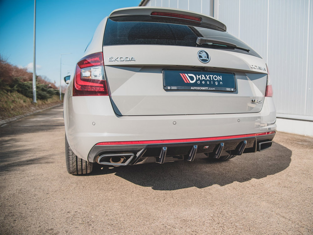 Rear Valance V.1 Skoda Octavia VRS MK3/ MK3.5 Hatchback / Estate - 4 