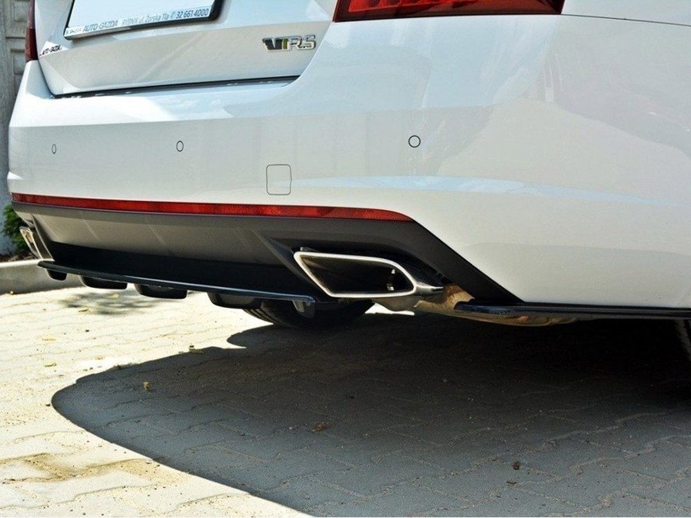 Rear Side Splitters Skoda Octavia MK3 VRS/ MK3.5 VRS Hatchback/estate (2013-2019) - 5 