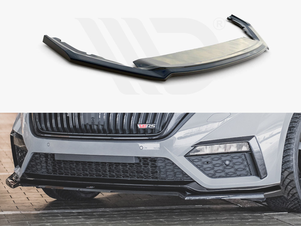 Front Splitter V4 Skoda Octavia RS MK4 (2020-) - 1 