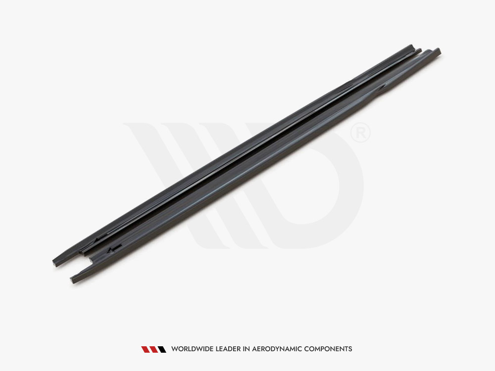 Side Skirts Diffusers V1 Skoda Octavia RS MK4 (2020-) - Carbon Look - 5 