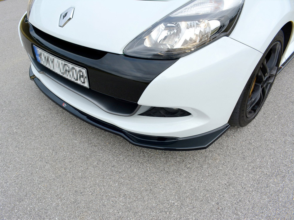 Front Splitter V.1 Renault CLIO MK3 RS Facelift (2009-2012) - Carbon Look - 4 