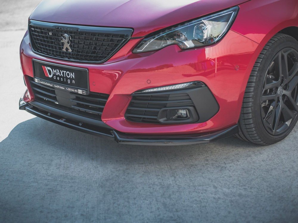 Front Splitter V.1 Peugeot 308 GT Mk2 Facelift - Carbon Look - 4 