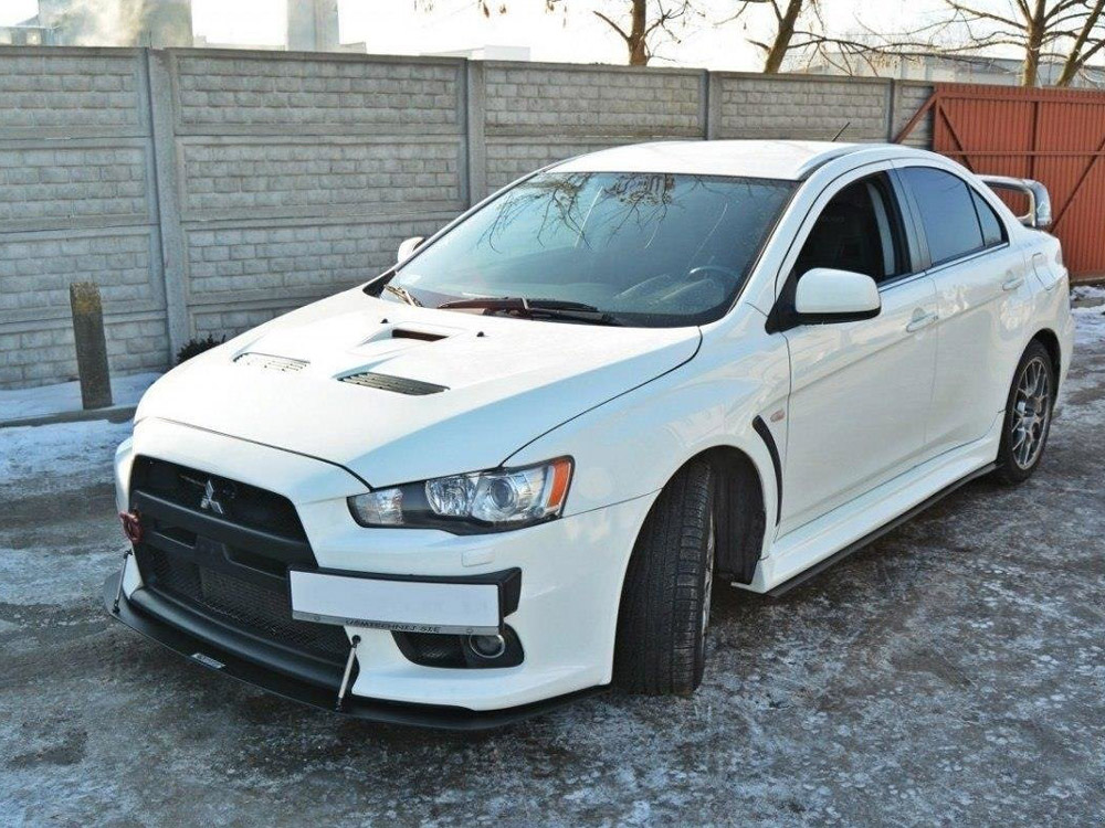 Front Racing Splitter V.2 Mitsubishi Lancer EVO X (2005-2017) - 2 