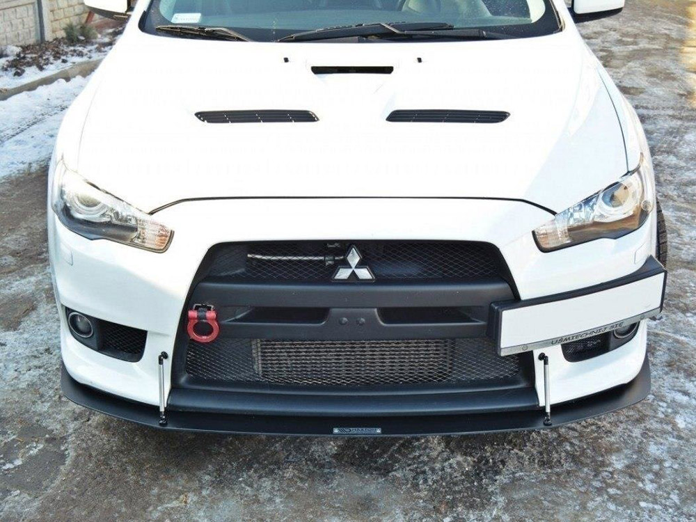 Front Racing Splitter V.2 Mitsubishi Lancer EVO X (2005-2017) - 3 