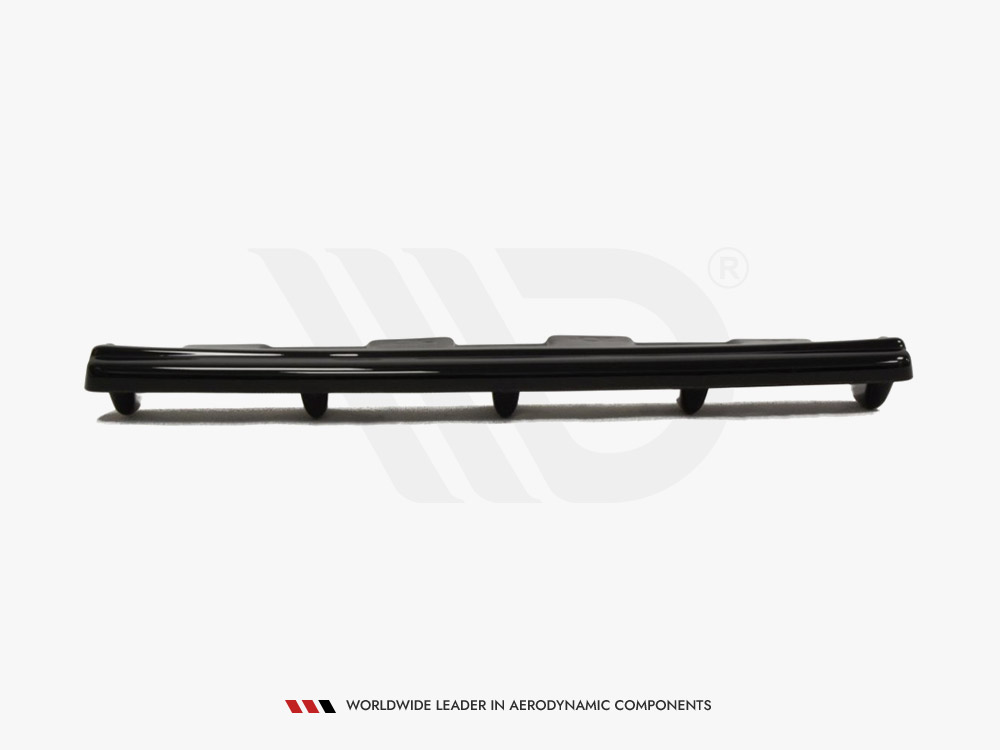 Central Rear Splitter Mitsubishi Lancer EVO X (W/vertical Bars) (2007-2015) - 4 