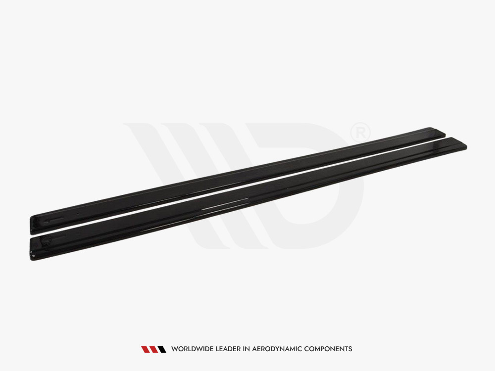 Side Skirts Diffusers Mitsubishi Lancer EVO X US Version (2007-2015) - Textured - 4 