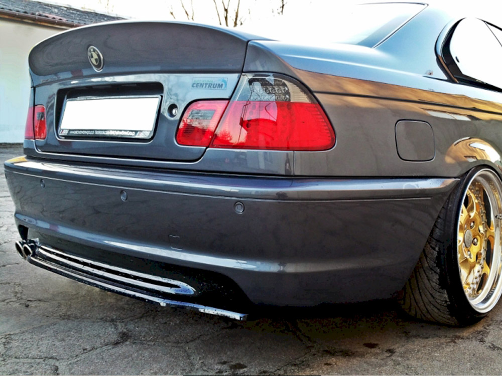 Central Rear Splitter BMW 3 E46 M-Pack Coupe - 3 