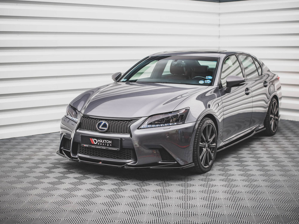 Side Skirts Diffusers Lexus GS F Sport MK4(L10) (2012-2015) - Carbon Look - 2 