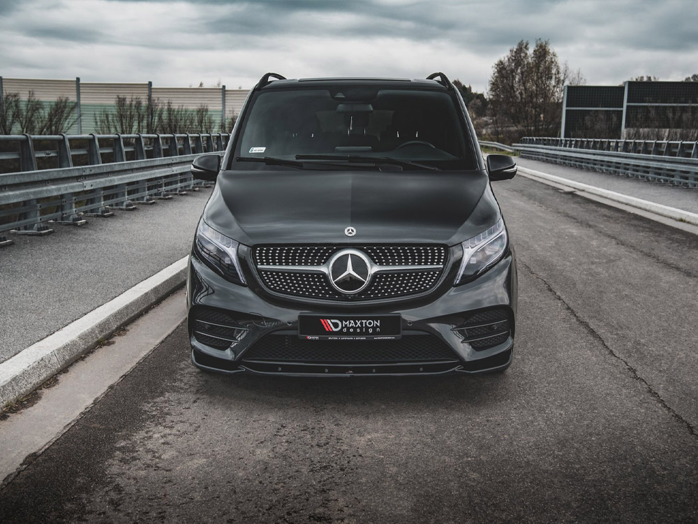 Front Splitter V.1 Mercedes-Benz V-Class AMG-Line W447 - Carbon Look - 3 