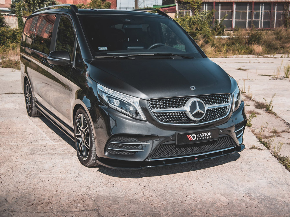 Front Splitter V.2 Mercedes-Benz V-Class AMG-Line W447 - Textured - 2 