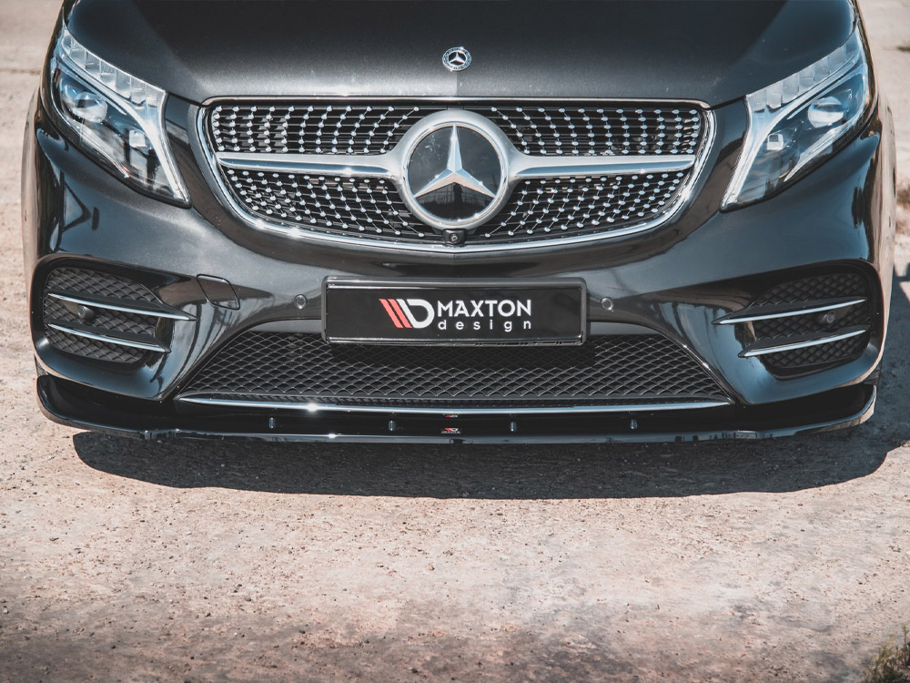 Front Splitter V.2 Mercedes-Benz V-Class AMG-Line W447 - Textured - 3 