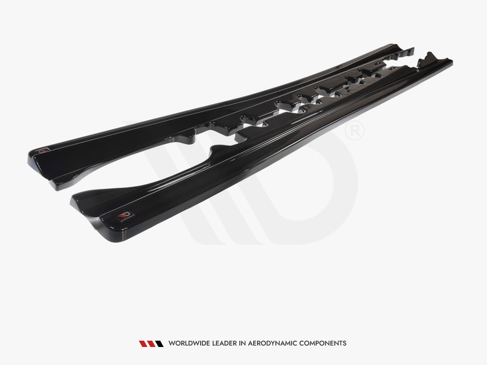 Side Skirts Diffusers Mercedes E-Class W207 Coupe AMG Line - Textured - 4 