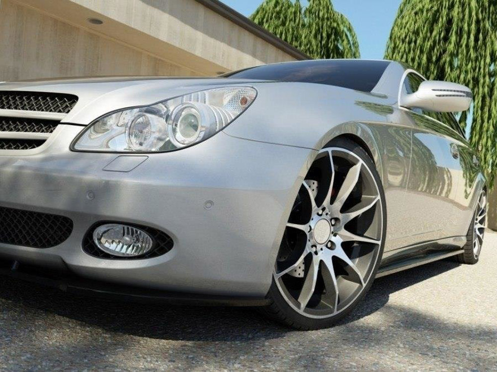 Side Skirts Diffusers Mercedes CLS C219 - 4 