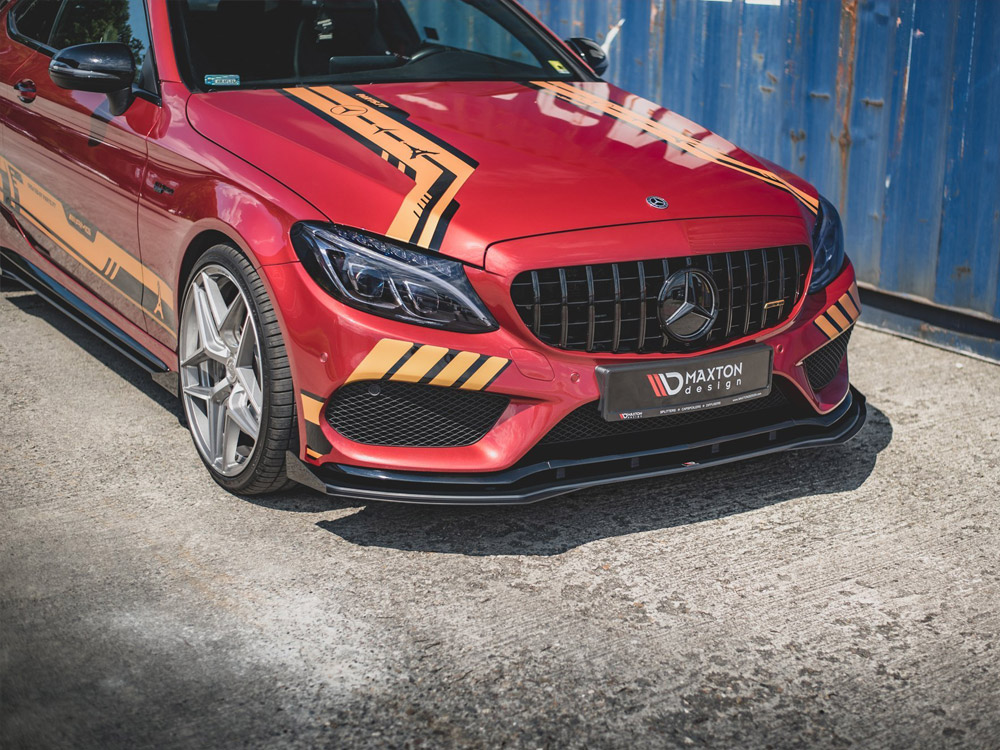 Street PRO Front Splitter + Flaps Mercedes - AMG C43 Coupe C205 - 4 