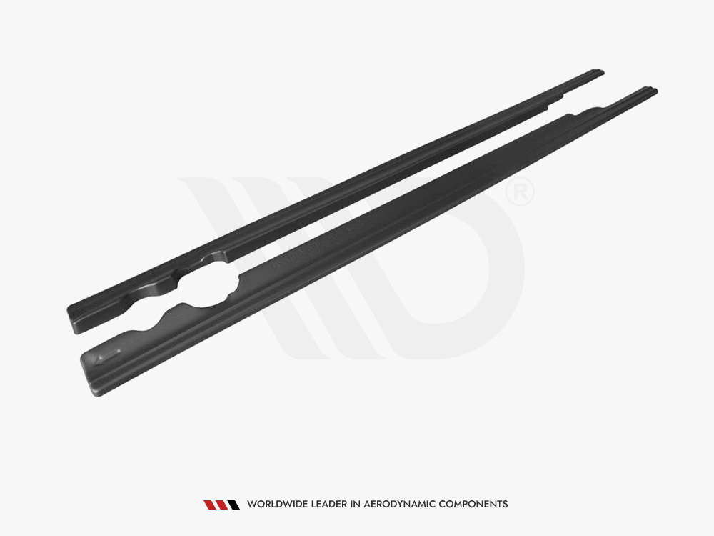 Side Skirts Diffusers V.1 Mercedes-AMG C63 Sedan / Estate W205 / S205 - Carbon Look - 5 