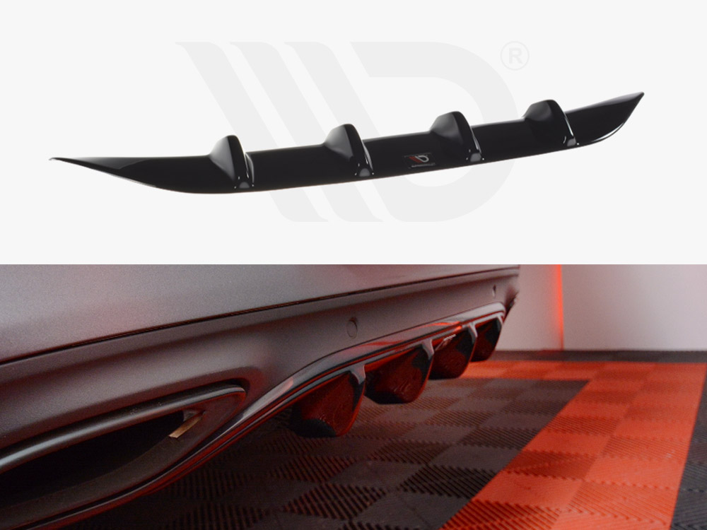 Rear Diffuser Mercedes C-Class W205 Coupe AMG-Line (2015-2018) - 1 