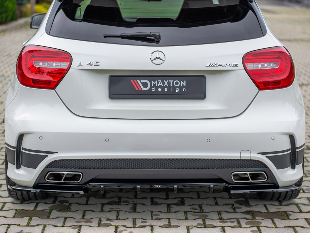 Rear Side Splitters Mercedes A45 AMG W176 (2013-2015) - Textured - 2 