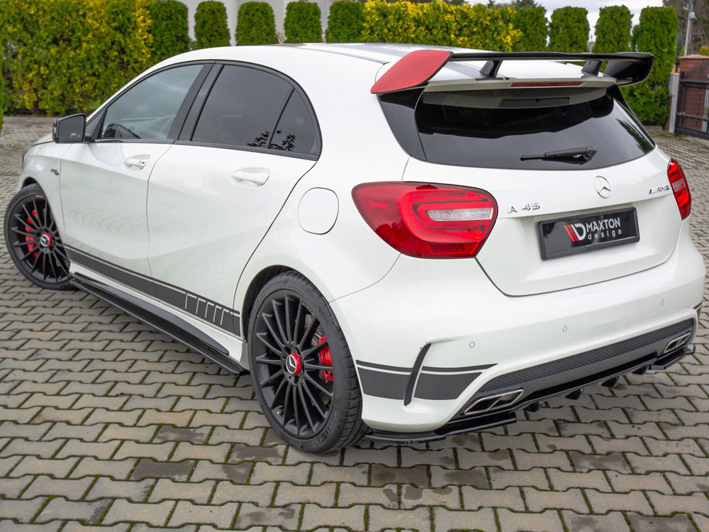 Rear Side Splitters Mercedes A45 AMG W176 (2013-2015) - Textured - 3 