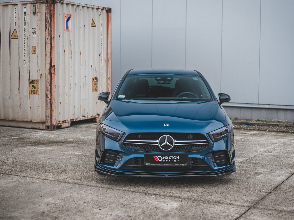 Front Splitter V.2 Mercedes A35 AMG AERO W177 - Textured - 2 