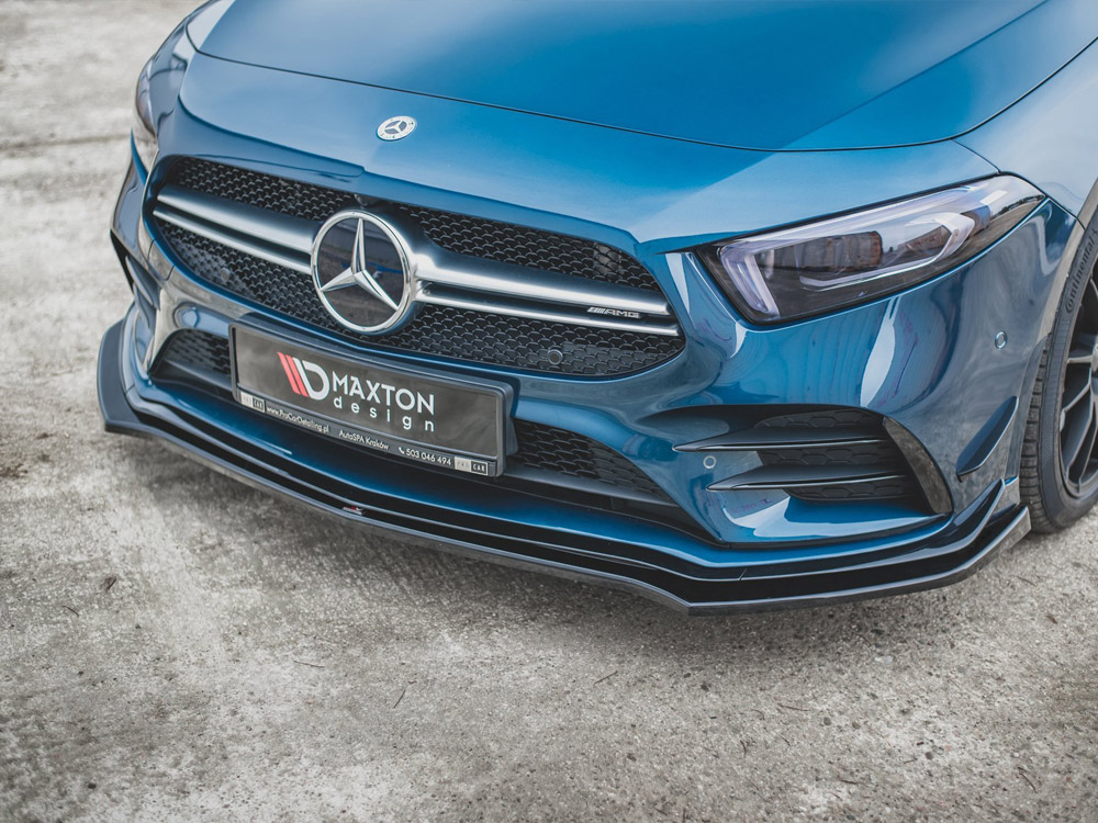 Front Splitter V.2 Mercedes A35 AMG AERO W177 - Textured - 3 