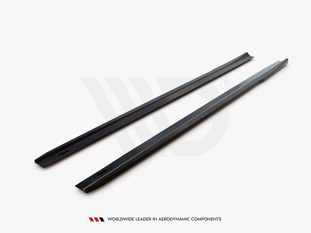 Side Skirts Diffusers V.1 Mercedes A35 AMG / AMG-Line W177 - Textured - 5 