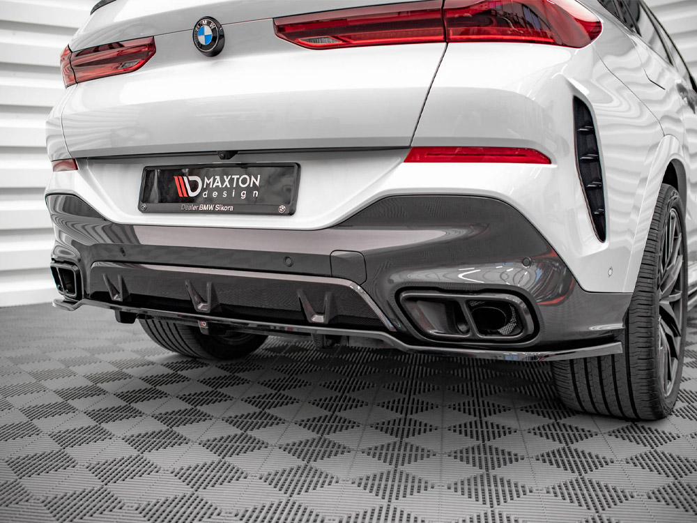 Central Rear Splitter (Vertical Bars) V.1 BMW X6 M-Pack G06 - 4 