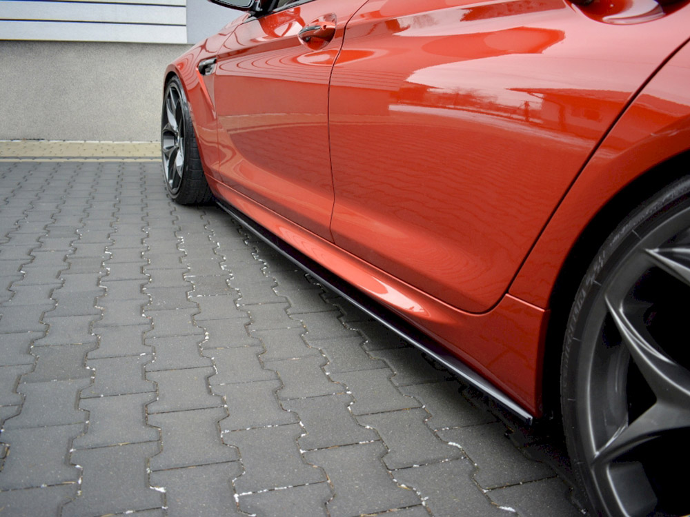 Side Skirts Diffusers BMW M6 Gran Coupe F06 - Textured - 2 